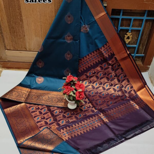 Dharmavaram Meena work soft silk sarees