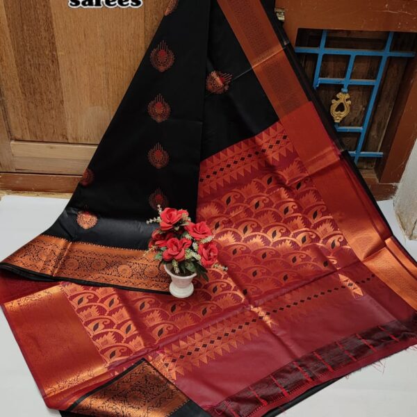 Dharmavaram Meena work soft silk sarees