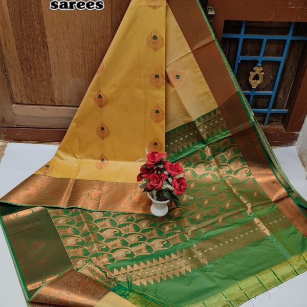 Dharmavaram Meena work soft silk sarees