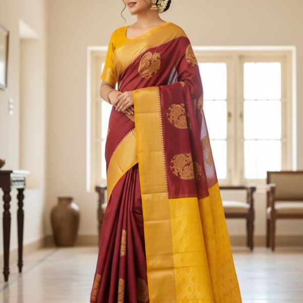 Chanderi Silk cotton saree